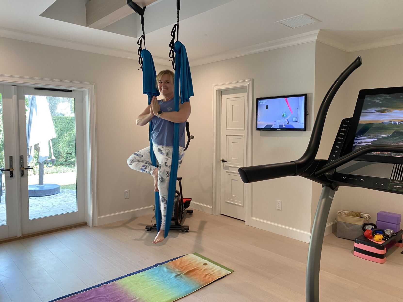 Hiking in Vietnam or weight workout at the Rose Bowl? Specialized apps are keeping home-gym trend alive